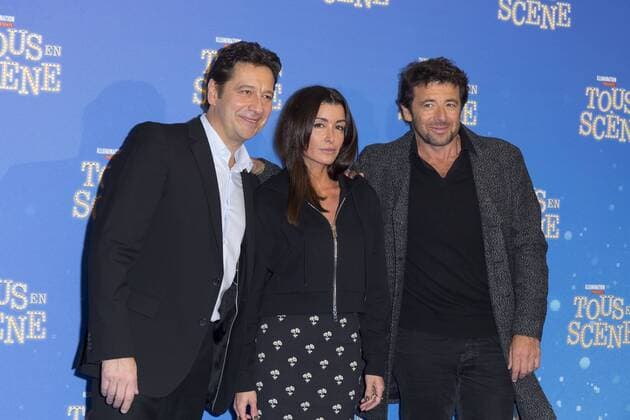 Tous En Scene Filmpremiere in Paris Laurent Gerra - Jenifer Bartoli - Patrick Bruel CELEBRITES : Avant Premiere du film Tous en scene - Paris - 14 01 2017 StephenCaillet Panoramic 