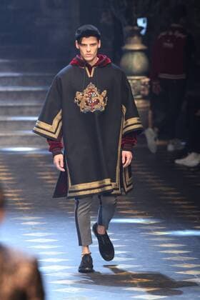 Milan Men s Fashion Week Fall Winter 2017 2018. Milano Moda Uomo, autunno inverno 2017 2018 . D&G fashionshow Pictured: model  Copyright: xSickix xIPAx