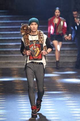 Milan Men s Fashion Week Fall Winter 2017 2018. Milano Moda Uomo, autunno inverno 2017 2018 . D&G fashionshow Pictured: model  Copyright: xSickix xIPAx