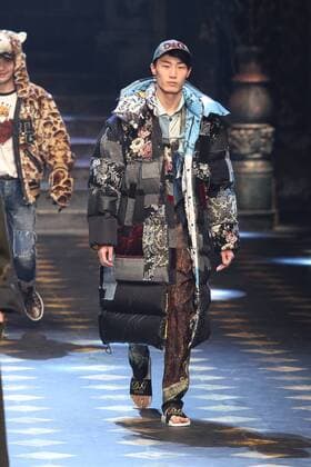 Milan Men s Fashion Week Fall Winter 2017 2018. Milano Moda Uomo, autunno inverno 2017 2018 . D&G fashionshow Pictured: model  Copyright: xSickix xIPAx