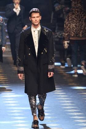Milan Men s Fashion Week Fall Winter 2017 2018. Milano Moda Uomo, autunno inverno 2017 2018 . D&G fashionshow Pictured: model  Copyright: xSickix xIPAx