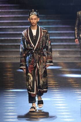 Milan Men s Fashion Week Fall Winter 2017 2018. Milano Moda Uomo, autunno inverno 2017 2018 . D&G fashionshow Pictured: model  Copyright: xSickix xIPAx