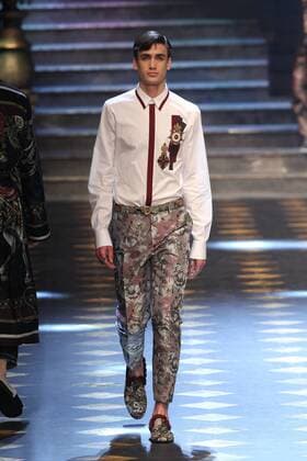 Milan Men s Fashion Week Fall Winter 2017 2018. Milano Moda Uomo, autunno inverno 2017 2018 . D&G fashionshow Pictured: model  Copyright: xSickix xIPAx