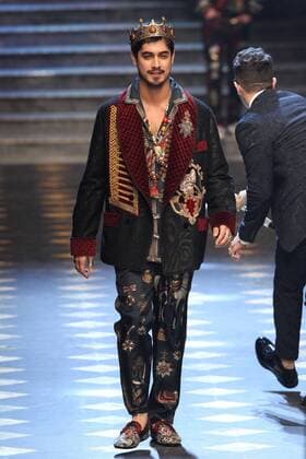 Milan Men s Fashion Week Fall Winter 2017 2018. Milano Moda Uomo, autunno inverno 2017 2018 . D&G fashionshow Pictured: model  Copyright: xSickix xIPAx
