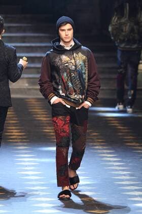 Milan Men s Fashion Week Fall Winter 2017 2018. Milano Moda Uomo, autunno inverno 2017 2018 . D&G fashionshow Pictured: model  Copyright: xSickix xIPAx