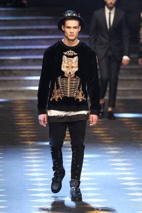Milan Men s Fashion Week Fall Winter 2017 2018. Milano Moda Uomo, autunno inverno 2017 2018 . D&G fashionshow Pictured: model  Copyright: xSickix xIPAx
