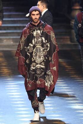 Milan Men s Fashion Week Fall Winter 2017 2018. Milano Moda Uomo, autunno inverno 2017 2018 . D&G fashionshow Pictured: model  Copyright: xSickix xIPAx