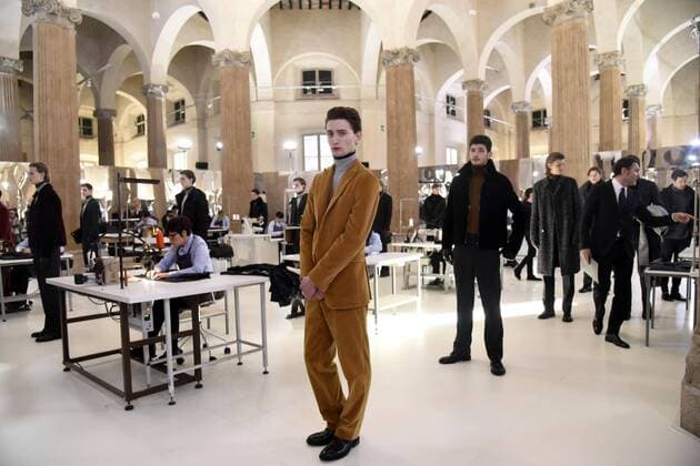 Milan Man s Fashion Week autumn winter 2017 2018 Pal Zilieri fashion show  Copyright: xSimonaxChiocciax xIPAx