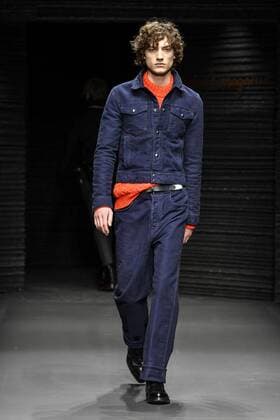Milan Fashion Week - Salvatore Ferragamo Modenschau Milan Men s Fashion Week Fall Winter 2017 2018 - Ferragamo fashionshow Pictured: model  Copyright: xRiccardoxGiordanoxSickix xIPAx