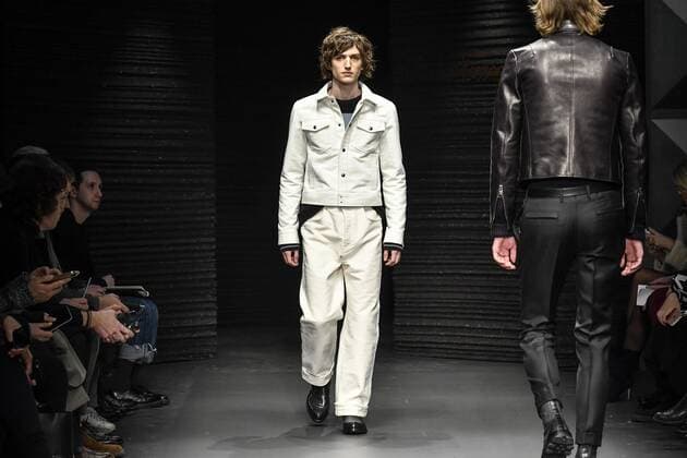 Milan Fashion Week - Salvatore Ferragamo Modenschau Milan Men s Fashion Week Fall Winter 2017 2018 - Ferragamo fashionshow Pictured: model  Copyright: xRiccardoxGiordanoxSickix xIPAx