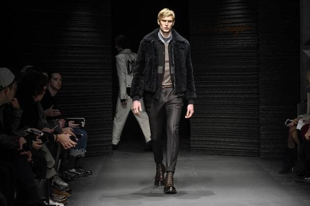 Milan Men s Fashion Week Fall Winter 2017 2018 - Ferragamo fashionshow Pictured: model  Copyright: xRiccardoxGiordanoxSickix xIPAx