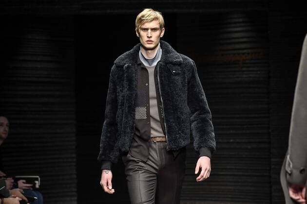 Milan Men s Fashion Week Fall Winter 2017 2018 - Ferragamo fashionshow Pictured: model  Copyright: xRiccardoxGiordanoxSickix xIPAx