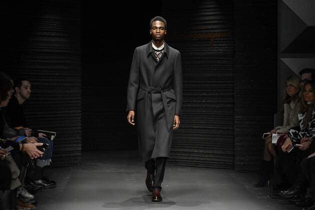 Milan Men s Fashion Week Fall Winter 2017 2018 - Ferragamo fashionshow Pictured: model  Copyright: xRiccardoxGiordanoxSickix xIPAx