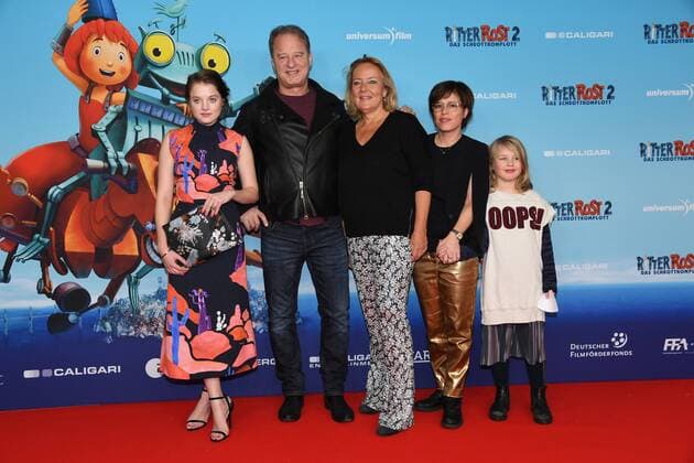 Jella Haase, Tom Gerhardt, Gabriele M. Walther und Sandra Schwittau und deren Tochter Premiere Ritter Rost 2 Mathäser Filmpalast Kino Film, Fernsehen Muenchen 15.01.2017