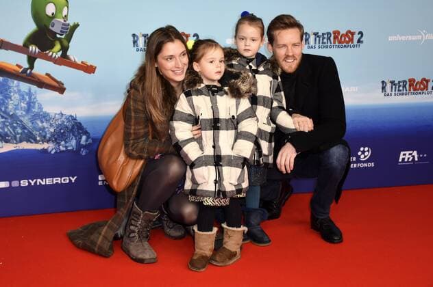Herbert Kloiber jr. mit Ehefrau Juia und Töchtern bei der Premiere des Kinofilms Ritter Rost 2 - Das Schrottkomplott im Mathäser Filmpalast in München, 15.01.2017 Foto:xP.xSchönbergerx xFuturexImage