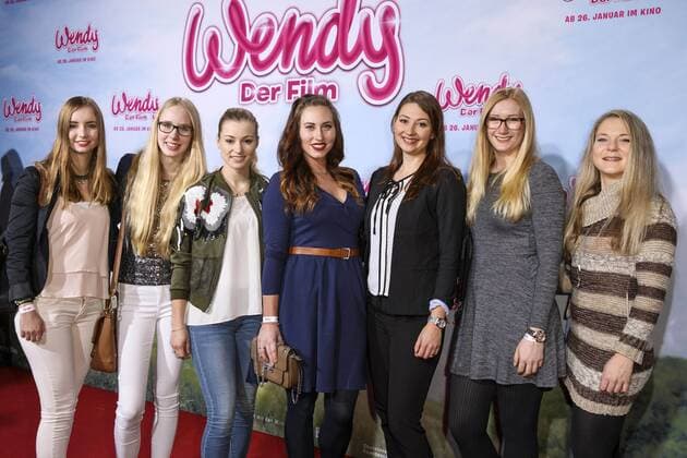 Romina Meier,Horsedestiny, BinieBo, Damiana Spöckinger, Julia Köster, Gast und Anja M bei der Premiere des Kinofilms Wendy - Der Film im Cinedom. Köln, 15.01.2017 Foto:xC.xHardtx xFuturexImage