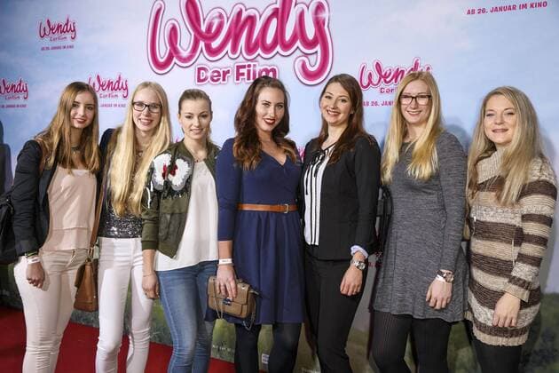Romina Meier,Horsedestiny, BinieBo, Damiana Spöckinger, Julia Köster, Gast und Anja M bei der Premiere des Kinofilms Wendy - Der Film im Cinedom. Köln, 15.01.2017 Foto:xC.xHardtx xFuturexImage