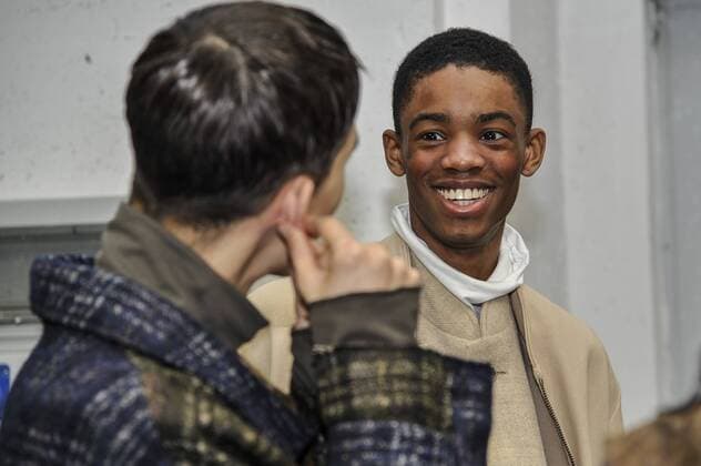 Italy:Miaoran backstage at Milan Fashion week Models are seen on backstage of Miaoran show during Milan Men s Fashion Week Fall Winter.  GaetanoxPiazzolla