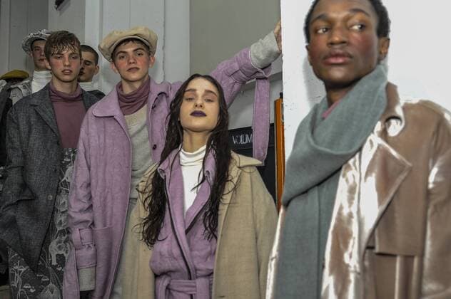 Italy:Miaoran backstage at Milan Fashion week Models are seen on backstage of Miaoran show during Milan Men s Fashion Week Fall Winter.  GaetanoxPiazzolla