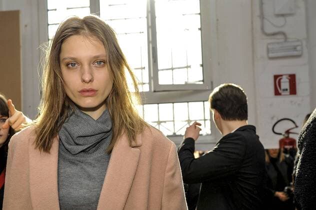 Italy:Wood Wood backstage at Milan Fashion week A model is seen on backstage of Wood Wood show during Milan Men s Fashion Week Fall Winter 2017 18  GaetanoxPiazzolla
