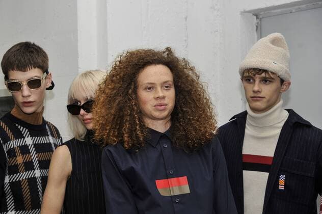 Italy:Wood Wood backstage at Milan Fashion week Models are seen on backstage of Wood Wood show during Milan Men s Fashion Week Fall Winter 2017 18  GaetanoxPiazzolla