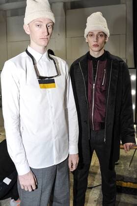 Italy:Wood Wood backstage at Milan Fashion week Models are seen on backstage of Wood Wood show during Milan Men s Fashion Week Fall Winter 2017 18  GaetanoxPiazzolla