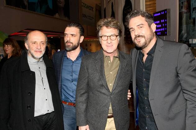 January 16, 2017 - Athens, Greece - Francois Cluzet with the rest of the cast attend the premiere of the Greek film Eteros Ego . Francois Cluzet participates in this film. Athens Greece - ZUMAv62_ 20170116_zaf_v62_009