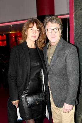 January 16, 2017 - Athens, Greece - Francois Cluzet and his wife Narjiss Slaoui-Falcoz attend the premiere of the Greek film Eteros Ego . Francois Cluzet participates in this film. Athens Greece - ZUMAv62_ 20170116_zaf_v62_013