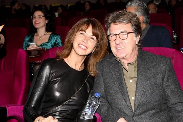 January 16, 2017 - Athens, Greece - Francois Cluzet and his wife Narjiss Slaoui-Falcoz attend the premiere of the Greek film Eteros Ego . Francois Cluzet participates in this film. Athens Greece - ZUMAv62_ 20170116_zaf_v62_018