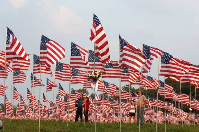 20 Jahre Anschläge vom 11. September: Gedenkkultur in den USA Sep 11, 2006; Kennesaw, GA, USA; A sunset 9-11 memorial ceremony at the Field of Flags at Kennesaw Battlefield National Park in Kennesaw, GA. Mandatory - ZUMAn03_ 20060911_rnn_n03_016