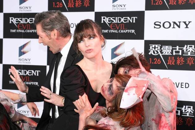 Milla Jovovich and Paul Anderson attend the premiere of their new movie Resident Evil: The Final Chapter in Taipei, Taiwan, China on 16th January, 2017.  201701162041