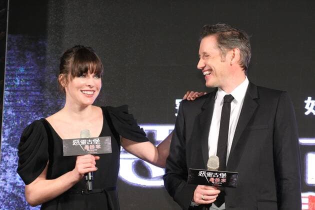 Milla Jovovich and Paul Anderson attend the premiere of their new movie Resident Evil: The Final Chapter in Taipei, Taiwan, China on 16th January, 2017.  201701162084