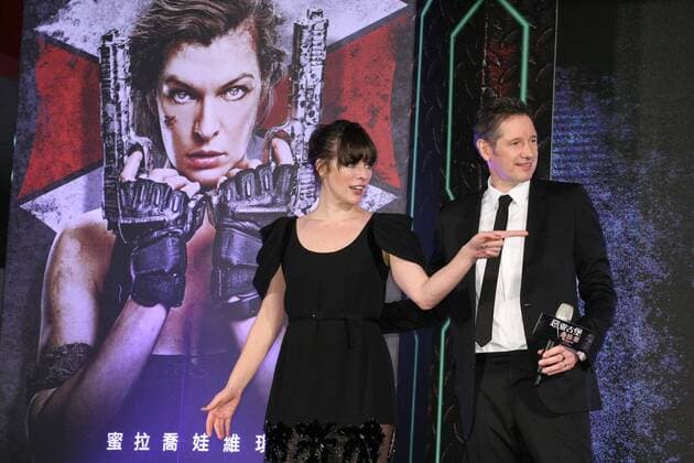 Milla Jovovich and Paul Anderson attend the premiere of their new movie Resident Evil: The Final Chapter in Taipei, Taiwan, China on 16th January, 2017.  201701162117