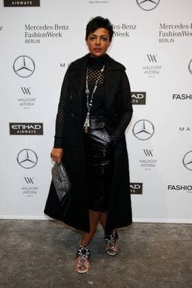 Dennenesch Zoudè - Ankunft zur Dorothee Schumacher Fashion-Show im Rahmen der Mercedes-Benz Fashion Week Berlin Spring Summer 2017 Collections im Kaufhaus Jandorf in Berlin am 17.01.2017. Mercedes-Benz Fashion Week Berlin Spring Summer 2017 Collections