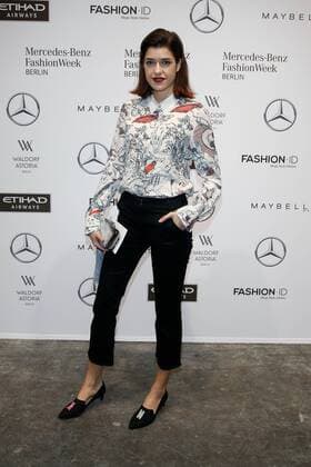Marie Nasemann - Ankunft zur Dorothee Schumacher Fashion-Show im Rahmen der Mercedes-Benz Fashion Week Berlin Spring Summer 2017 Collections im Kaufhaus Jandorf in Berlin am 17.01.2017. Mercedes-Benz Fashion Week Berlin Spring Summer 2017 Collections