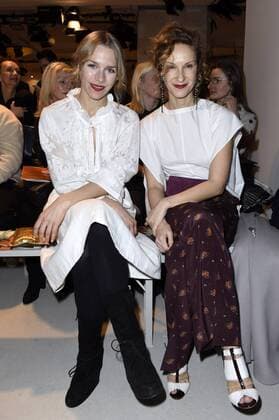 Julia Dietze und Chiara Schoras bei der Dorothee Schumacher Fashion Show auf der Mercedes-Benz Fashion Week Berlin Autumn Winter 2017. Berlin, 17.01.2017 Foto:xF.xKernx xFuturexImage