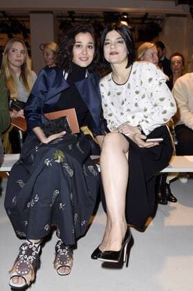 Jasmin Tabatabai mit Begleitung bei der Dorothee Schumacher Fashion Show auf der Mercedes-Benz Fashion Week Berlin Autumn Winter 2017. Berlin, 17.01.2017 Foto:xF.xKernx xFuturexImage