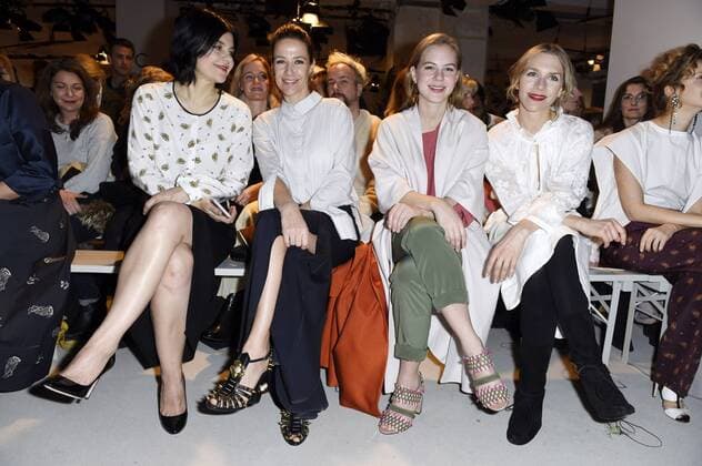 Jasmin Tabatabai, Alexandra Neldel, Alicia von Rittberg und Julia Dietze bei der Dorothee Schumacher Fashion Show auf der Mercedes-Benz Fashion Week Berlin Autumn Winter 2017. Berlin, 17.01.2017 Foto:xF.xKernx xFuturexImage