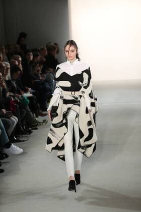 Berlin: Dorothee Schumacher at the Fashion Week Dorothee Schumacher showcases its latest Autumn Winter 2017 Collections in the Kaufhaus Jandorf in the Brunnenstrasse in Berlin-Mitte during the Mercedes-Benz Fashion Week Berlin Autumn Winter 2017 Collections. The photo shows models with the Dorothee Schumacher collection on the catwalk.  SimonexKuhlmey