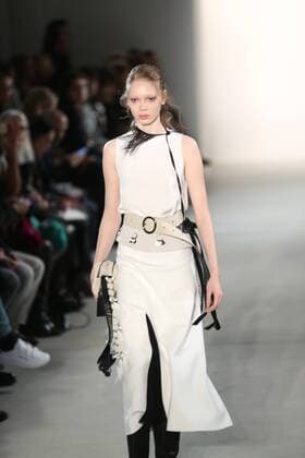 Berlin: Dorothee Schumacher at the Fashion Week Dorothee Schumacher showcases its latest Autumn Winter 2017 Collections in the Kaufhaus Jandorf in the Brunnenstrasse in Berlin-Mitte during the Mercedes-Benz Fashion Week Berlin Autumn Winter 2017 Collections. The photo shows models with the Dorothee Schumacher collection on the catwalk.  SimonexKuhlmey