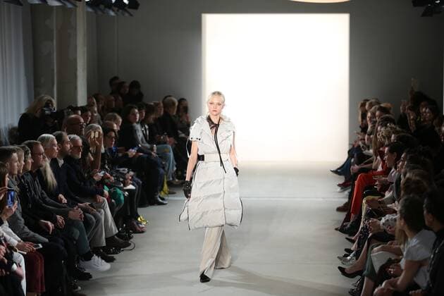 Berlin: Dorothee Schumacher at the Fashion Week Dorothee Schumacher showcases its latest Autumn Winter 2017 Collections in the Kaufhaus Jandorf in the Brunnenstrasse in Berlin-Mitte during the Mercedes-Benz Fashion Week Berlin Autumn Winter 2017 Collections. The photo shows models with the Dorothee Schumacher collection on the catwalk.  SimonexKuhlmey
