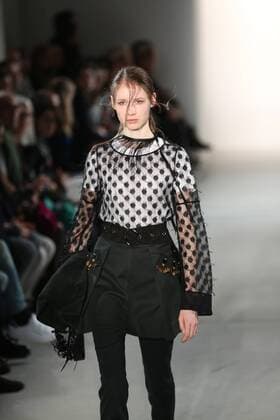 Berlin: Dorothee Schumacher at the Fashion Week Dorothee Schumacher showcases its latest Autumn Winter 2017 Collections in the Kaufhaus Jandorf in the Brunnenstrasse in Berlin-Mitte during the Mercedes-Benz Fashion Week Berlin Autumn Winter 2017 Collections. The photo shows models with the Dorothee Schumacher collection on the catwalk.  SimonexKuhlmey