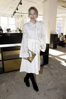 Julia Dietze bei der Dorothee Schumacher Fashion Show auf der Mercedes-Benz Fashion Week Berlin Autumn Winter 2017. Berlin, 17.01.2017 Foto:xS.xGabschx xFuturexImage