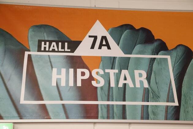 Hipstar Schild auf der Fashion Week 2017 in Berlin Hipstar Schild auf der Fashion Week 2017 in Berlin