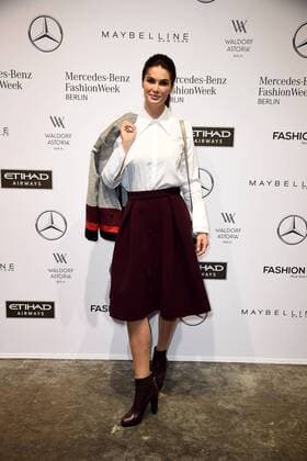 Miriam Mack bei der Holy Ghost Modenschau am 17.01.2017 im Rahmen der Mercedes-Benz Fashion Week Herbst Winter 2017 in Berlin MBFW Fashionweek 2017 Januar in Berlin- Holy Ghost Fashionshow 