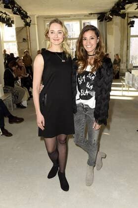 Anne-Catrin Wahls (ehemals Märzke) und Nadine Menz bei der Holy Ghost Fashion Show auf der Mercedes-Benz Fashion Week Berlin Autumn Winter 2017. Berlin, 17.01.2017 Foto:xF.xKernx xFuturexImage