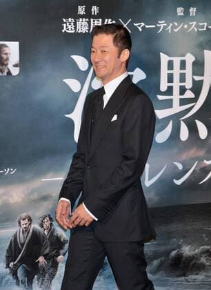 Japanese actor Tadanobu Asano attends the Japan Premiere for the film Silence in Tokyo, Japan on January 17, 2017.  TKP2017011712 KEIZOxMORI