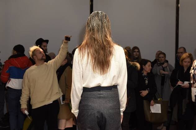 Model bei der Brachman Fashion Show auf der Mercedes-Benz Fashion Week Berlin Autumn Winter 2017. Berlin, 17.01.2017 Foto:xF.xKernx xFuturexImage