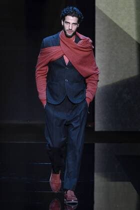 Milan Men s Fashion Week Fall Winter 2017 2018. Milano Moda Uomo, autunno inverno 2017 2018 .Giorgio Armani fashionshow Pictured: model  Copyright: xRiccardoxGiordanoxSickix xIPAx