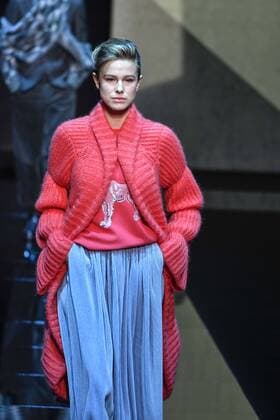Milan Men s Fashion Week Fall Winter 2017 2018. Milano Moda Uomo, autunno inverno 2017 2018 .Giorgio Armani fashionshow Pictured: model  Copyright: xRiccardoxGiordanoxSickix xIPAx